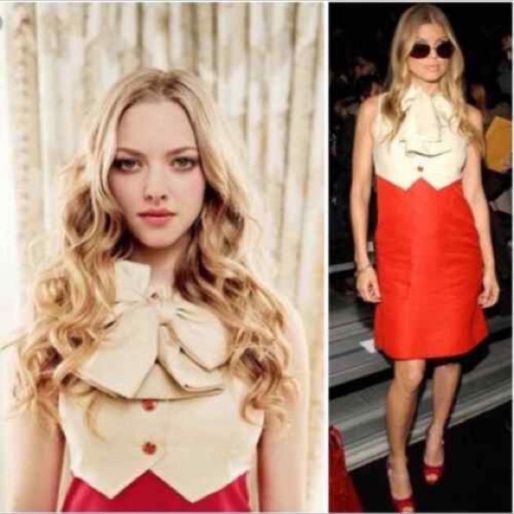 Marc By Marc Jacobs Alessandra Red and Cream Dress - Picture 2 of 6